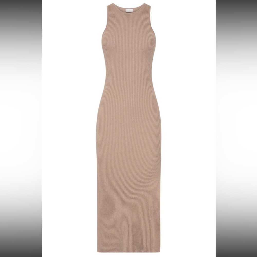 Meshki Sienna sleeveless Ribbed midi dress